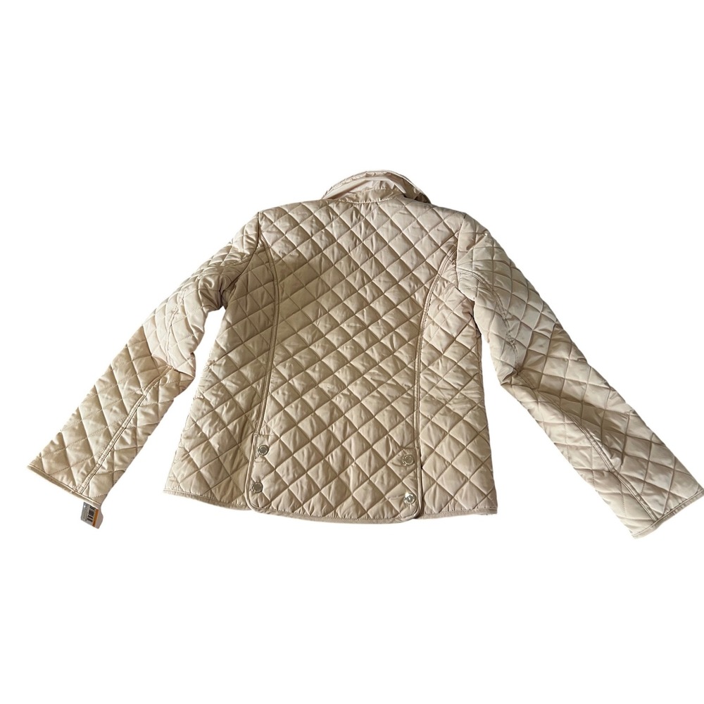 Michael Kors Diamond Quilted Jacket Buff Beige Gold Hardware M426424Y47 Small - Picture 7 of 7